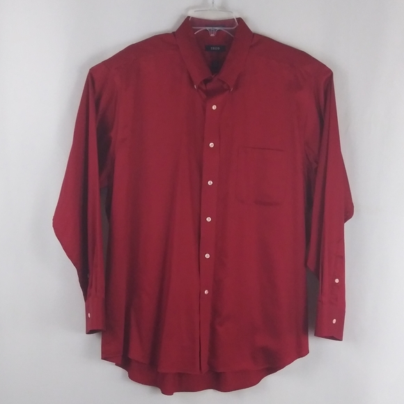 Izod Other - Izod red dress up button shirt men size XXL